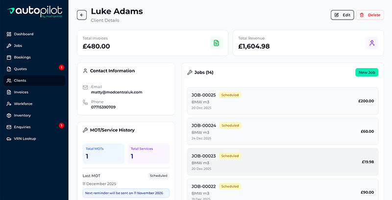 Autopilot client management