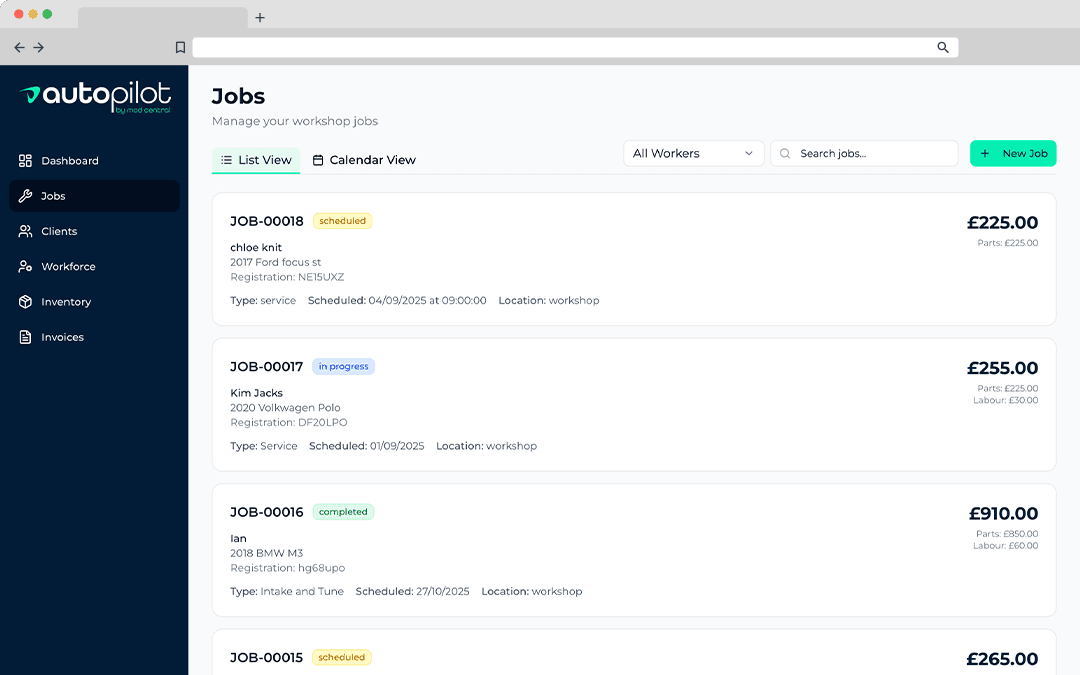 Manage all your jobs